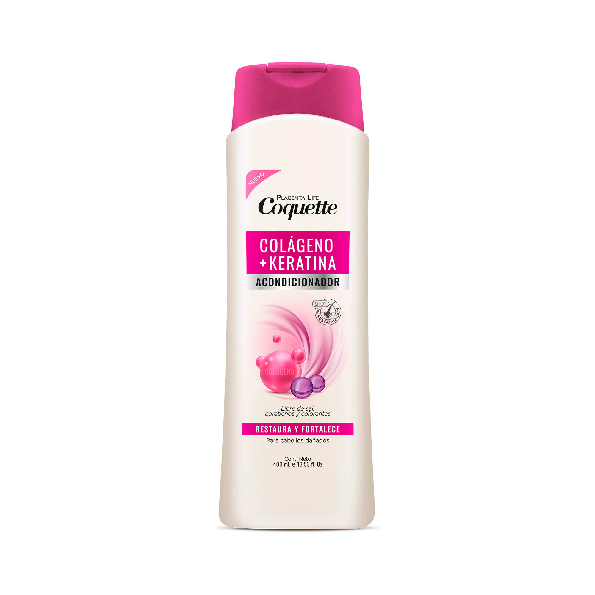 Acondicionador COQUETTE Colágeno + Keratina Frasco 400ml