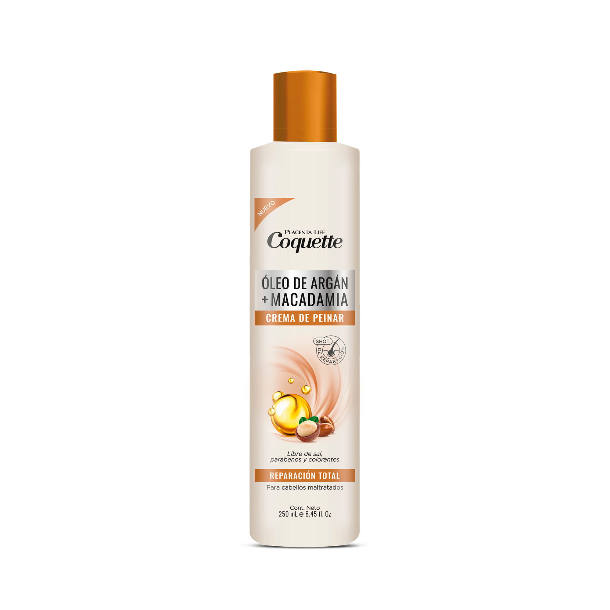 Crema de Peinar COQUETTE Argan + Macadamia Frasco 250ml
