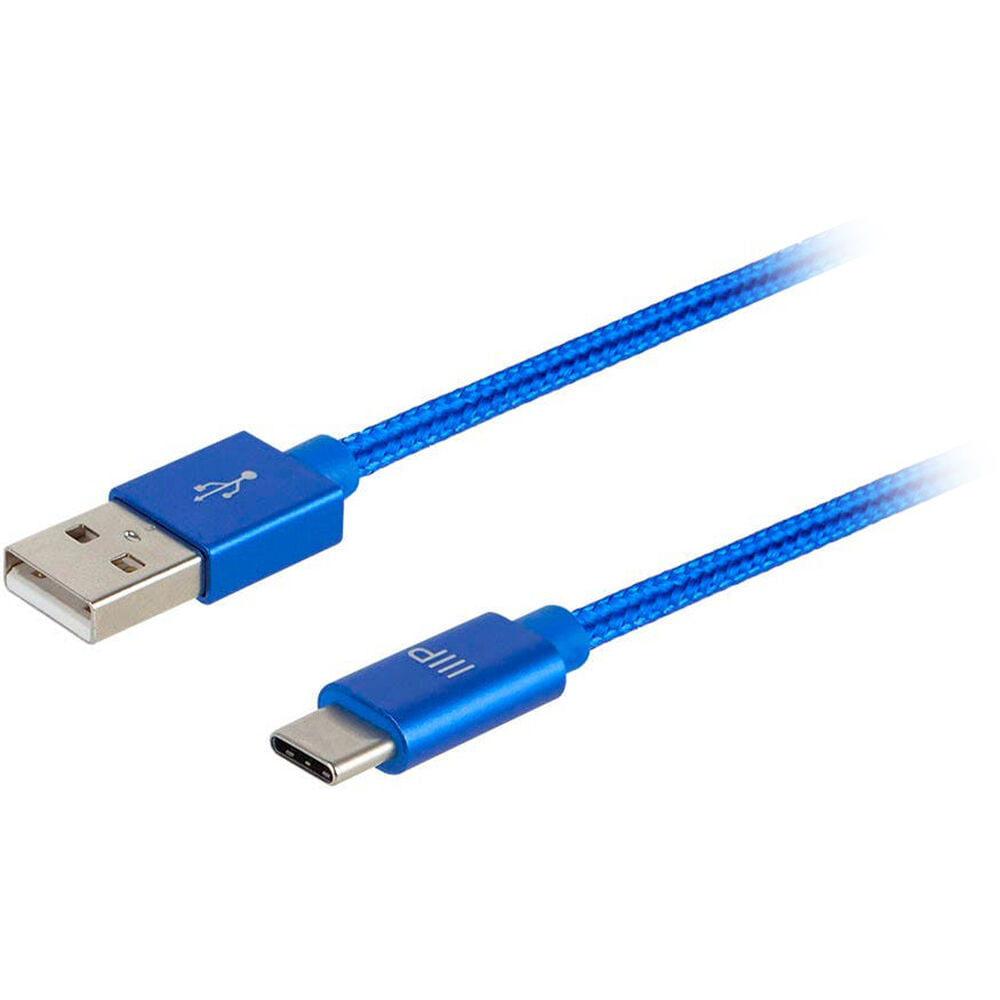 Cable de Carga y Sincronización Monoprice Palette Series USB 2.0 Tipo-C a Tipo-A (10', Azul) - Sopor