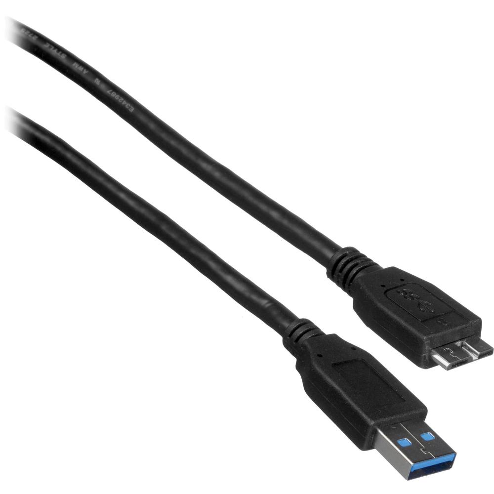 Cable USB 3.1 Gen 1 Tipo A Macho a Micro-USB Macho (Negro, 6') - Construcción de Par Trenzado Blinda