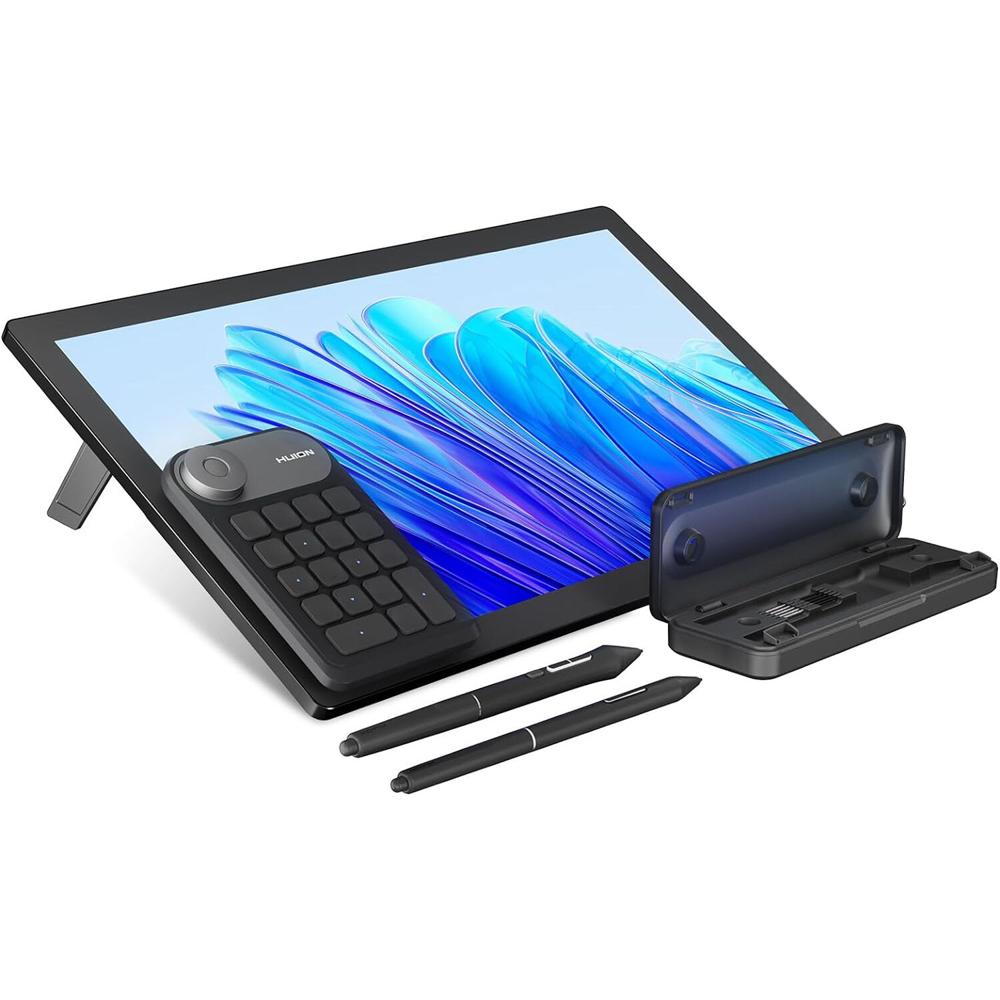 Huion Kamvas Pro 19: Pantalla Táctil 4K UHD de 18.4"" con 16384 Niveles de Presión y Soporte Integrad