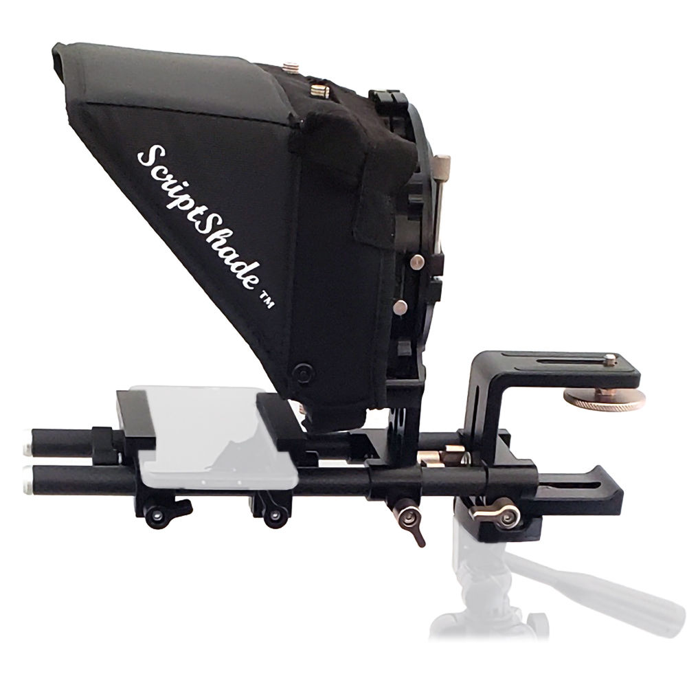 Genustech ScriptShade Teleprompter para Cámaras DSLR - Kit de Teleprompter Gran Angular, Incluye Cri