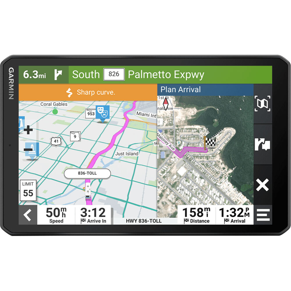 Garmin RV 895 Navegador GPS (Pantalla Táctil de 8"") - Rutas Personalizadas para tu RV, Imágenes Aére