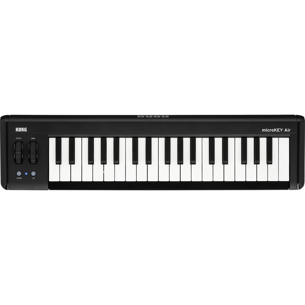 Korg microKEY AIR-37: Teclado MIDI Bluetooth con 37 Teclas Mini Sensibles a la Velocidad, Conexiones