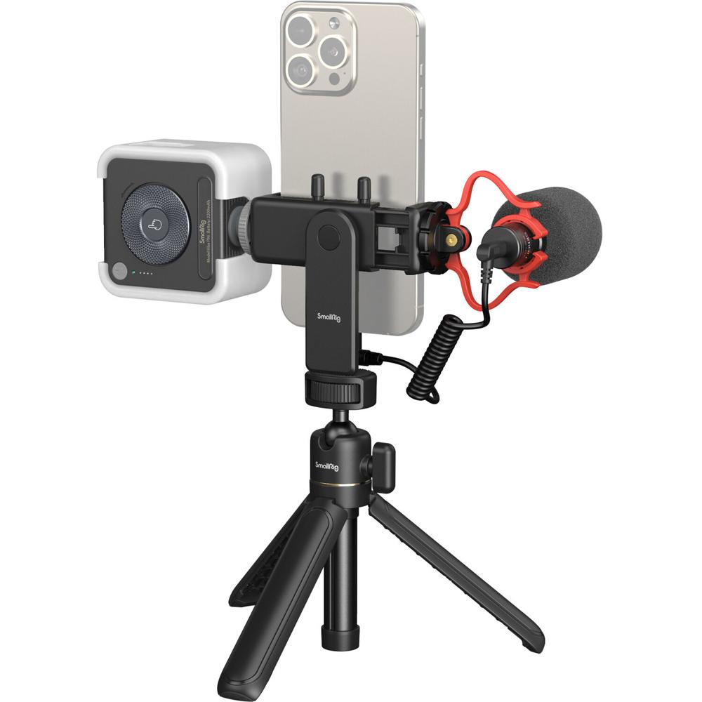 Kit de Trípode para Vlog de Smartphone SmallRig VK-50 (Versión Avanzada) - Incluye Trípode VT-10, Ab
