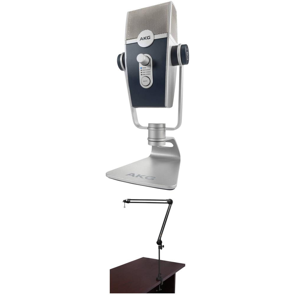 Kit de Transmisión AKG Lyra con Micrófono USB Multipatrón y Brazo de Soporte
