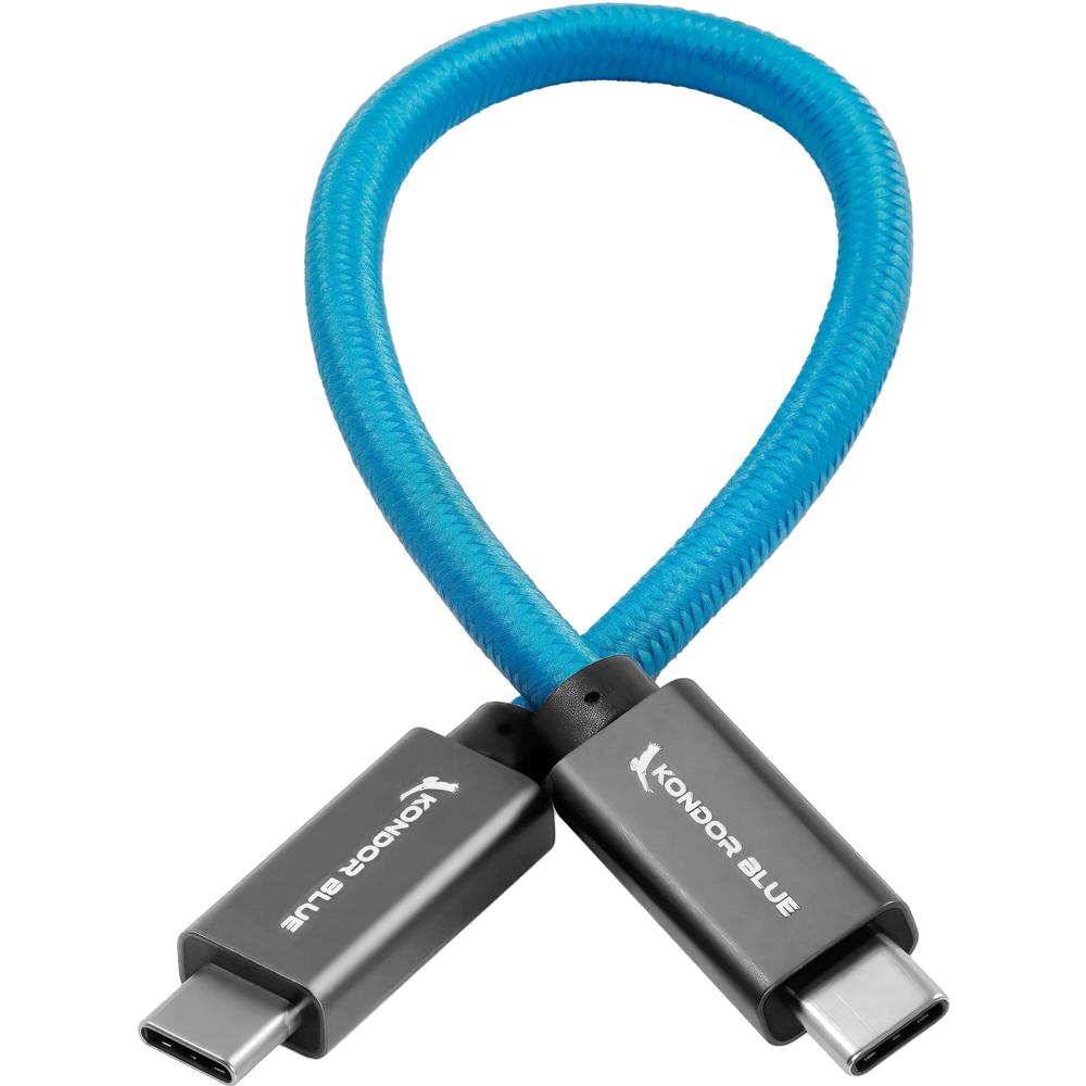 Kondor Blue Cable USB-C 3.1 Gen 2 (8.5"") - Conectores USB-C 3.1 Gen 2, Velocidad de Transferencia de