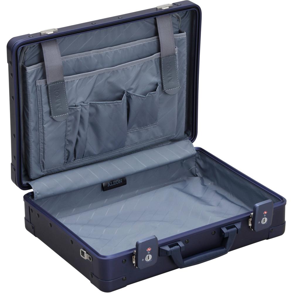 Aleon 17"" Business Attache (Azul) - Compatible con Laptop de 15"", Aluminio de Grado Aeroespacial, Do