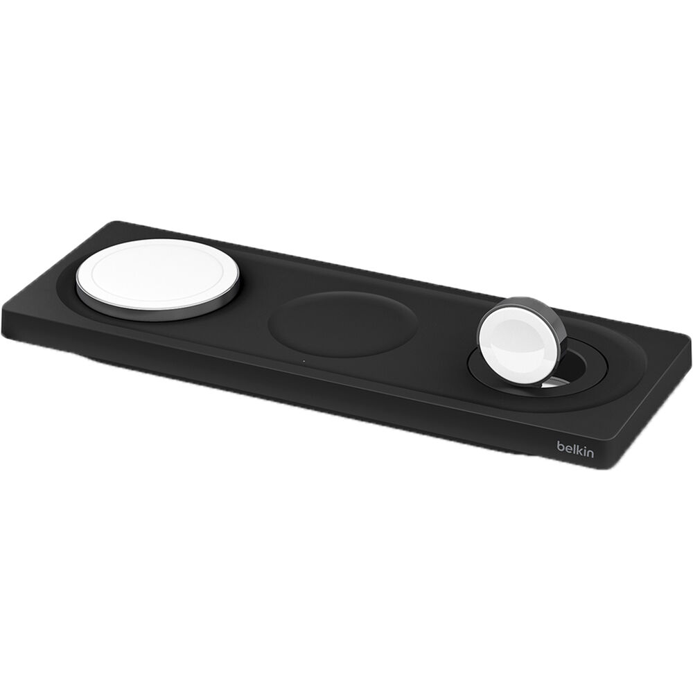 Base de Carga Inalámbrica 3 en 1 Belkin BoostCharge Pro (Negro) - Carga  MagSafe 15W para iPh