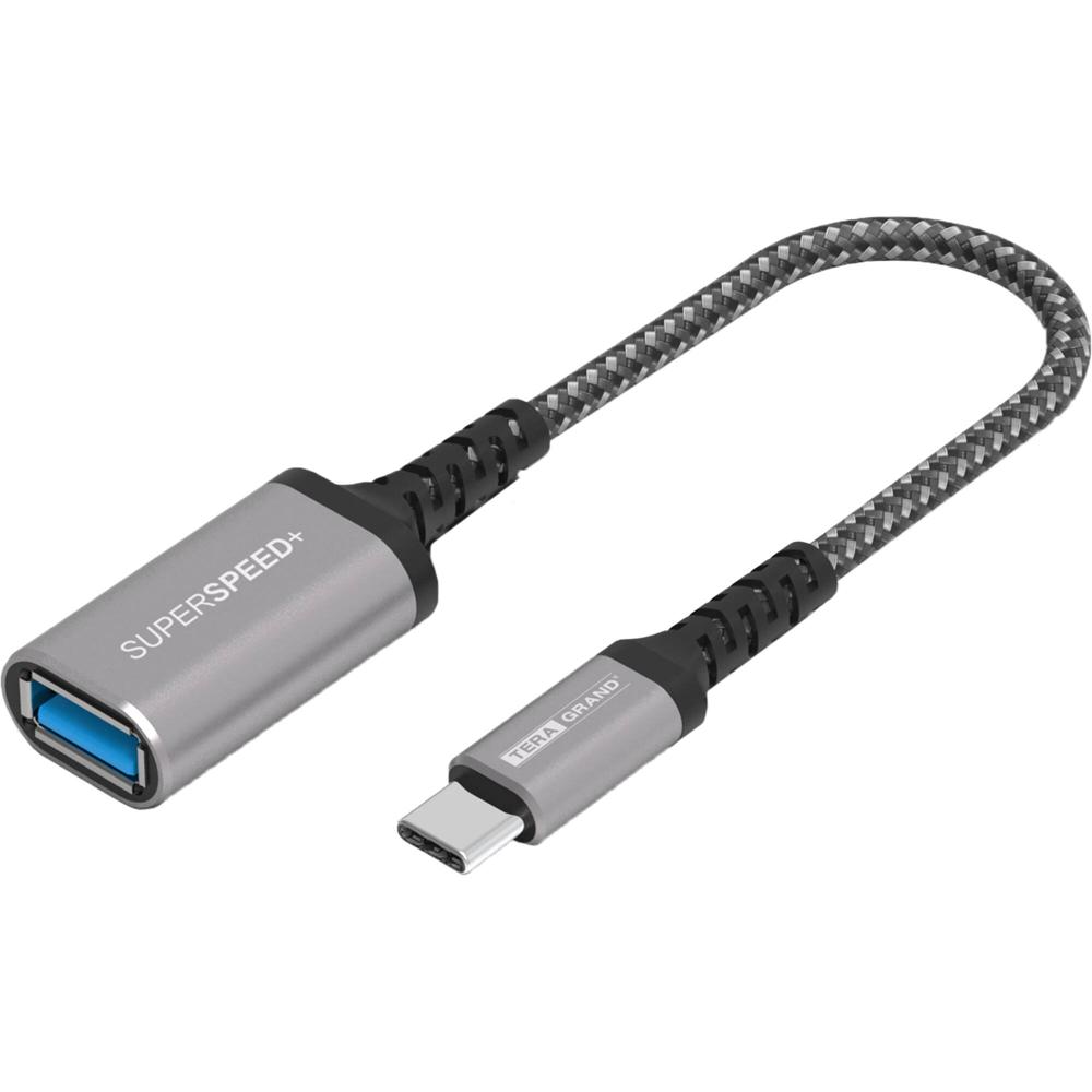 Adaptador Tera Grand USB 3.2 Gen 1 USB-C a USB-A Femenino (6"") - Conector USB Tipo-C Macho, Velocida