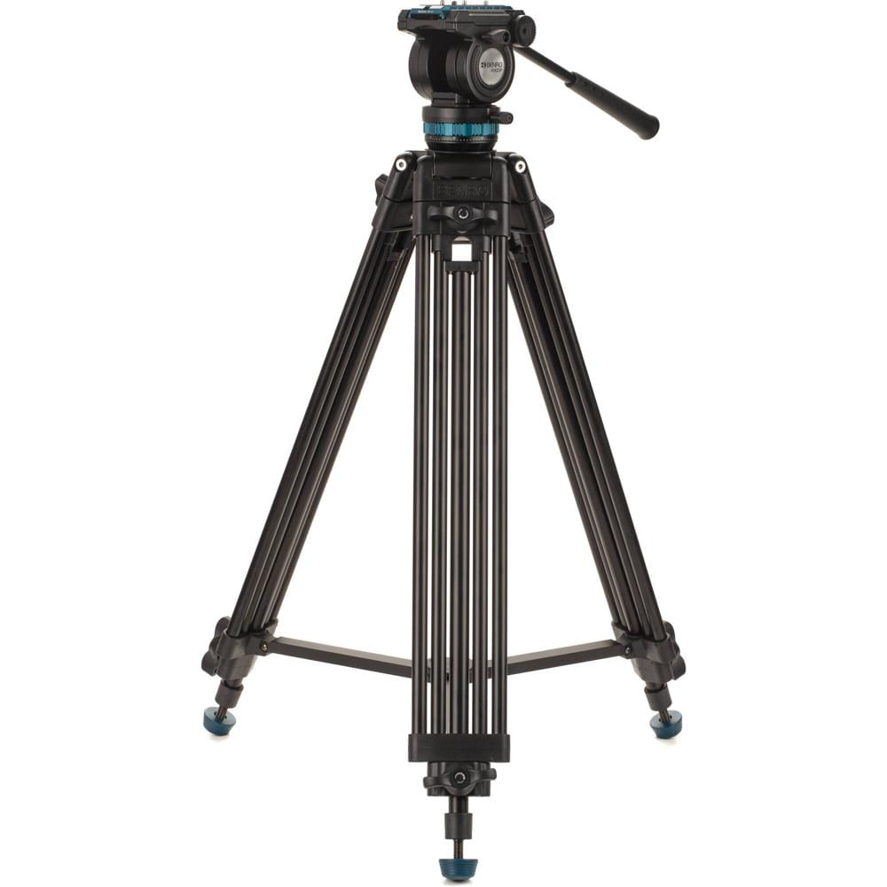 Kit de Trípode y Cabezal de Video Benro KH25PC (61.6"") - Capacidad de Carga de 15 lb, Altura Ajustab