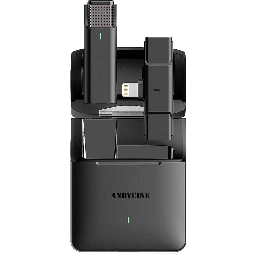 ANDYCINE ML Sistema de Micrófono Inalámbrico Digital Compacto para iPhones y iPads con Lightning (2.