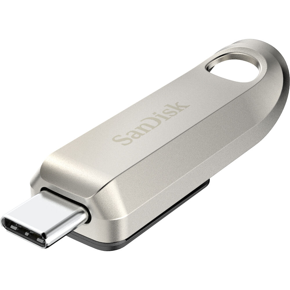 SanDisk 128GB Ultra Luxe USB-C 3.2 Gen 1: Velocidad de Transferencia de Hasta 400 MB/s, Conector Ret