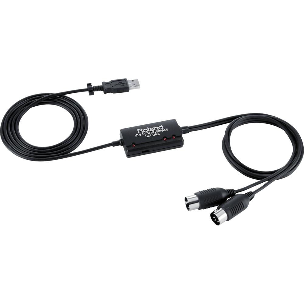 Roland UM-ONE mk2 - Interfaz MIDI USB In-Line con Soporte para iPAD y Compatible con Mac y Windows