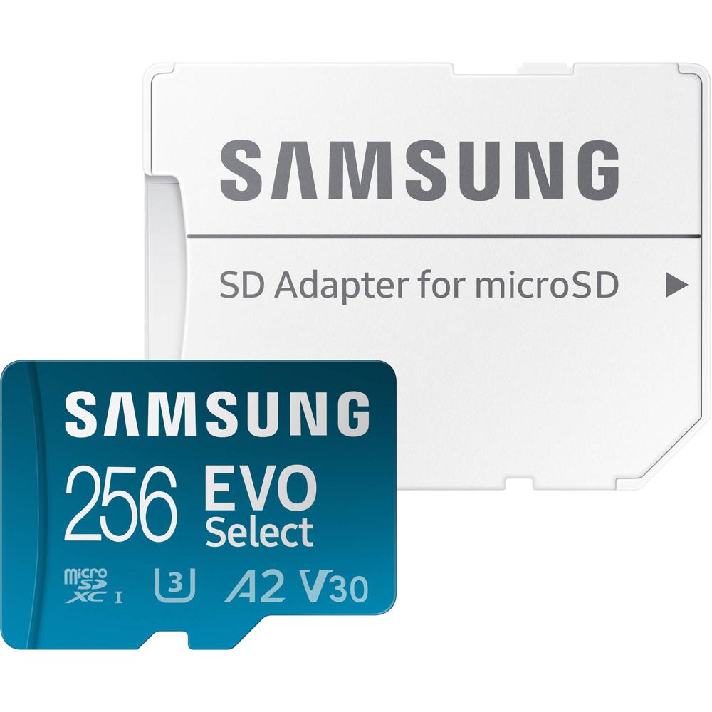 Samsung 256GB EVO Select microSDXC Card with SD Adapter