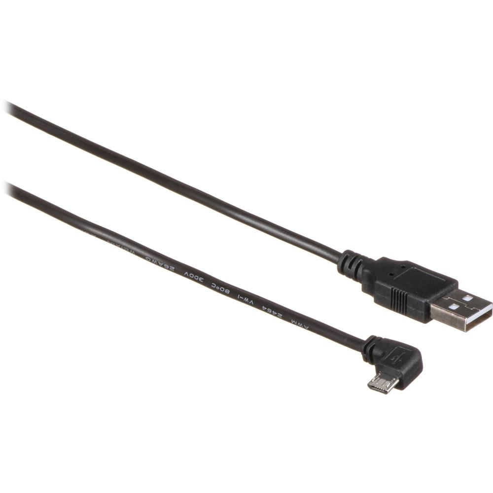 Rocstor Cable USB Tipo A a Micro-USB Tipo B Macho con Ángulo Recto (3')