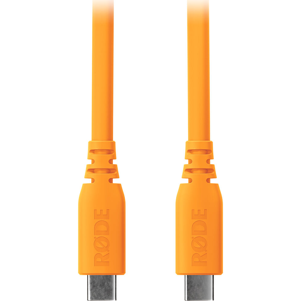 RODE SC27 Cable USB-C a USB-C SuperSpeed (Naranja, 6.6') - Conexión para Equipos Digitales de Alto R
