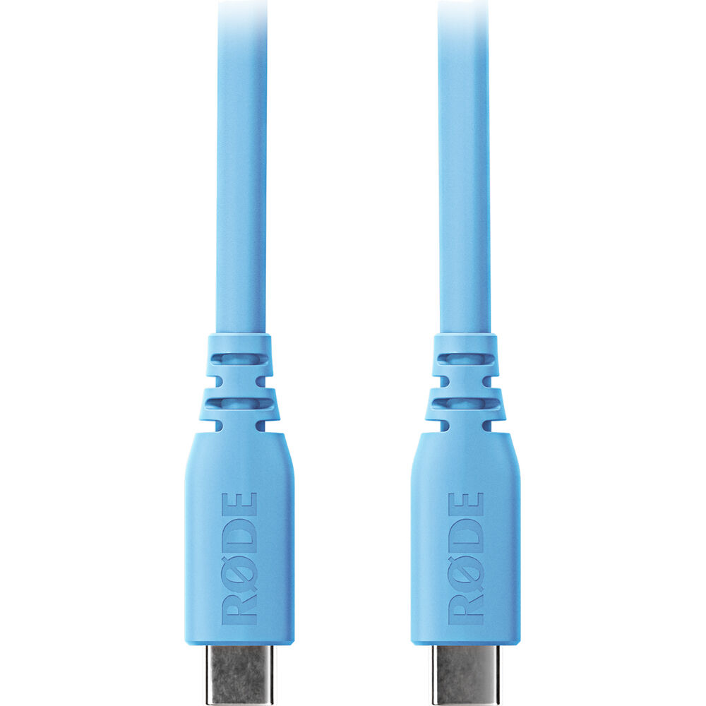 RODE SC27 Cable USB-C a USB-C SuperSpeed (Azul, 6.6') - Conexión para Equipos Digitales de Alto Rend