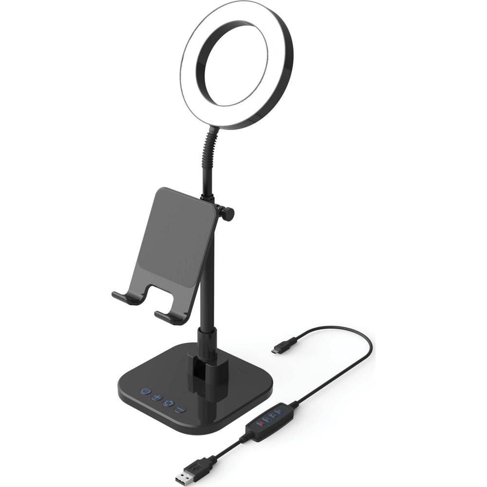 Soporte para Smartphone DigiPower Success con Luz de Anillo de 6"" y Base Interactiva