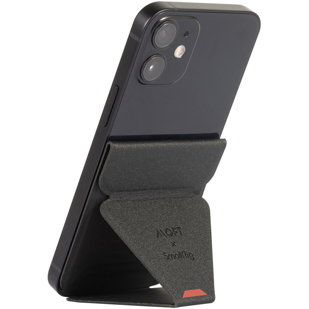 Soporte Magnético Smallrig Simorr MOFT X para iPhone 12 (Negro) - Doble Imán, Plegable para Visualiz