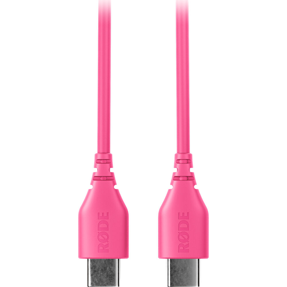 RODE SC22 Cable USB-C a USB-C (Rosa, 11.8"") - Compatible con Varios Dispositivos Rode