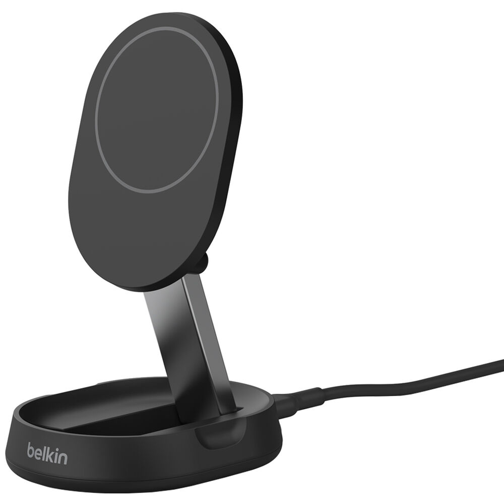 Soporte de Carga Inalámbrica Magnético Convertible Belkin BoostCharge Pro con Qi2 (Negro) - Carga In