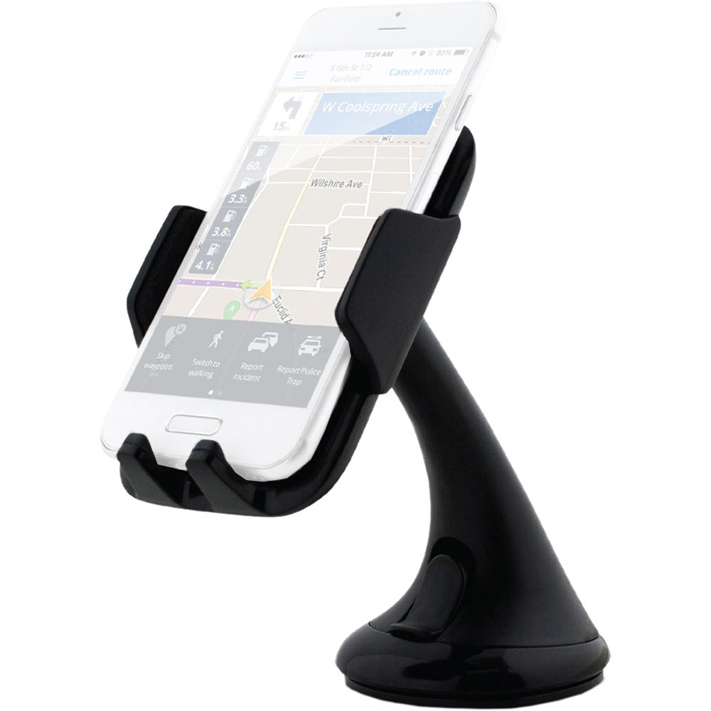 Soporte Universal para Automóvil HyperGear con Liberación Rápida - Compatible con Smartphones Grande