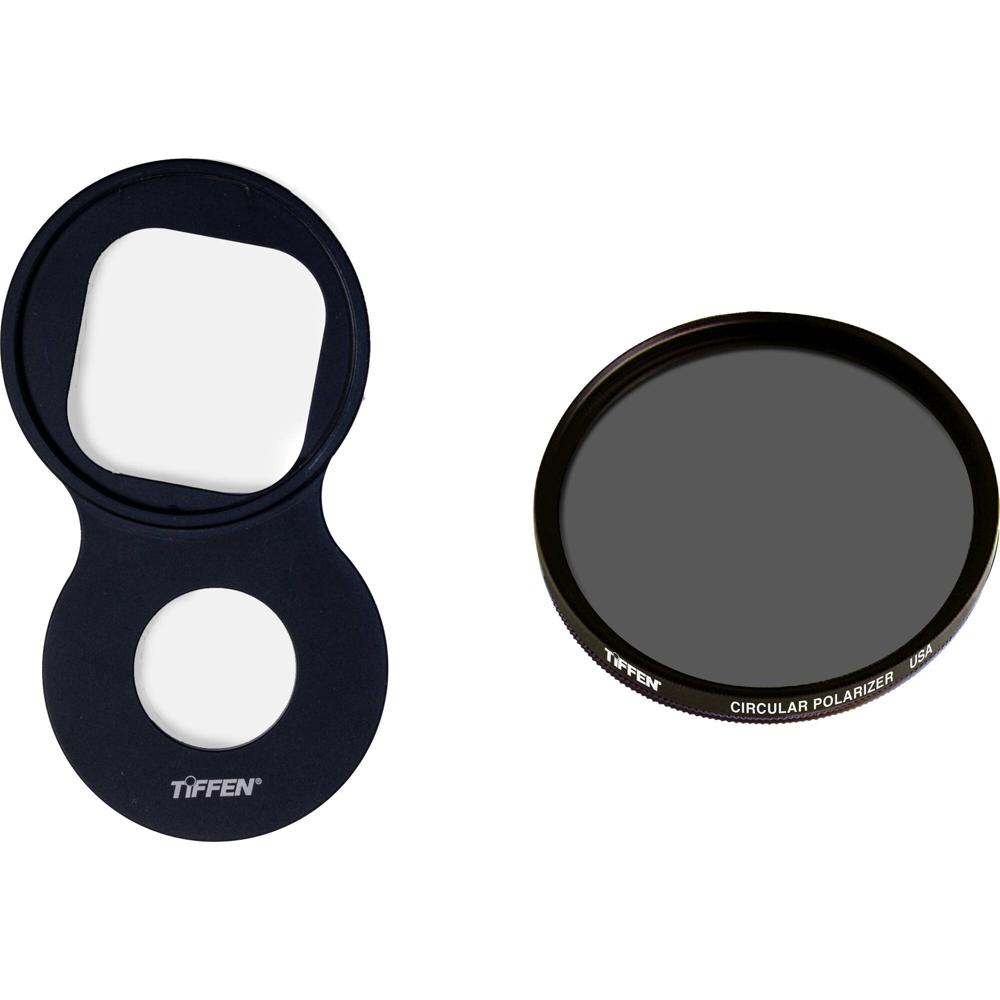 Soporte de Filtro MagSafe Tiffen de 58mm con Filtro Polarizador Circular para iPhone 14/15 Pro Max -