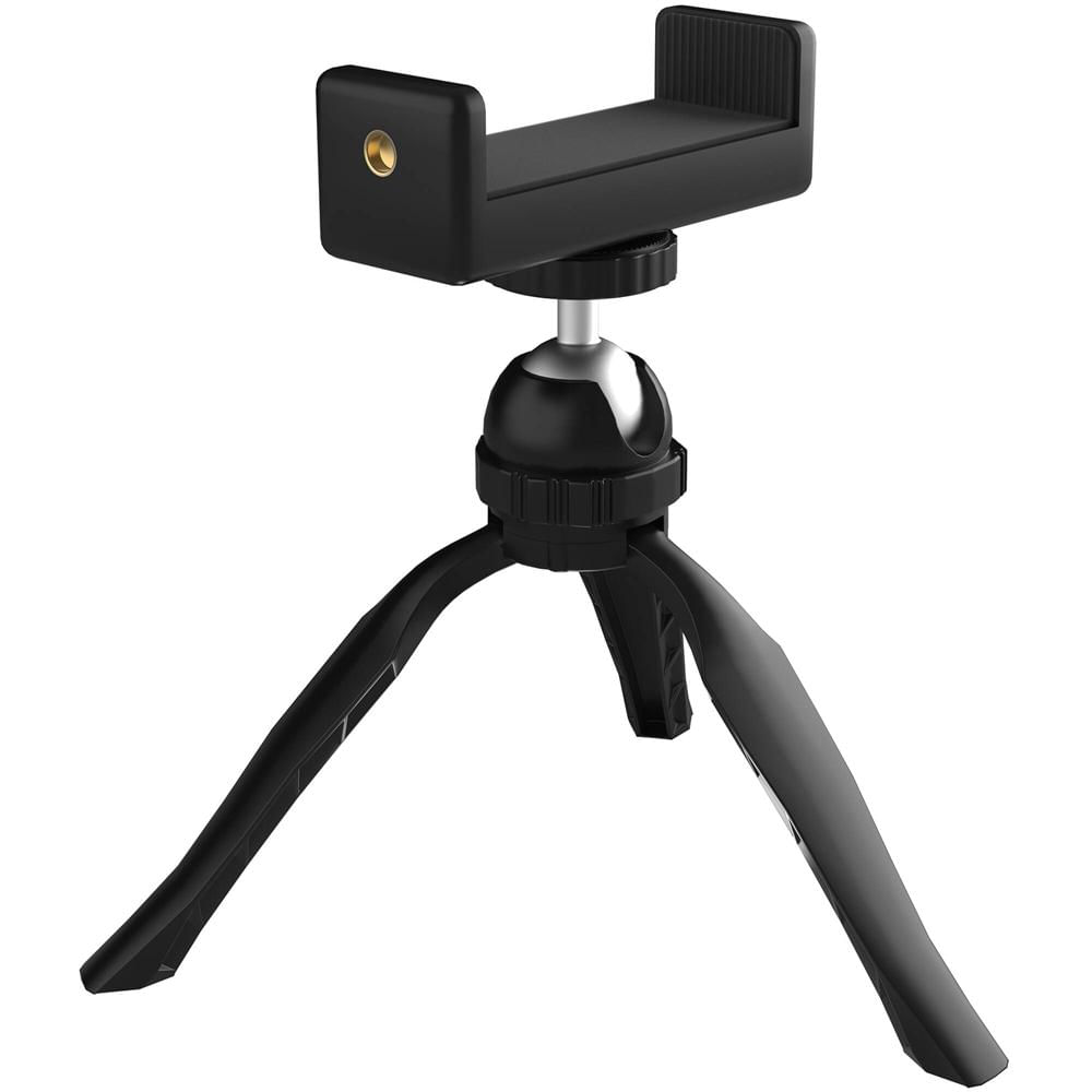 Soporte de Trípode para Teléfonos y Cámaras CTA Digital - Compatible con Smartphones y Webcams, Cabe