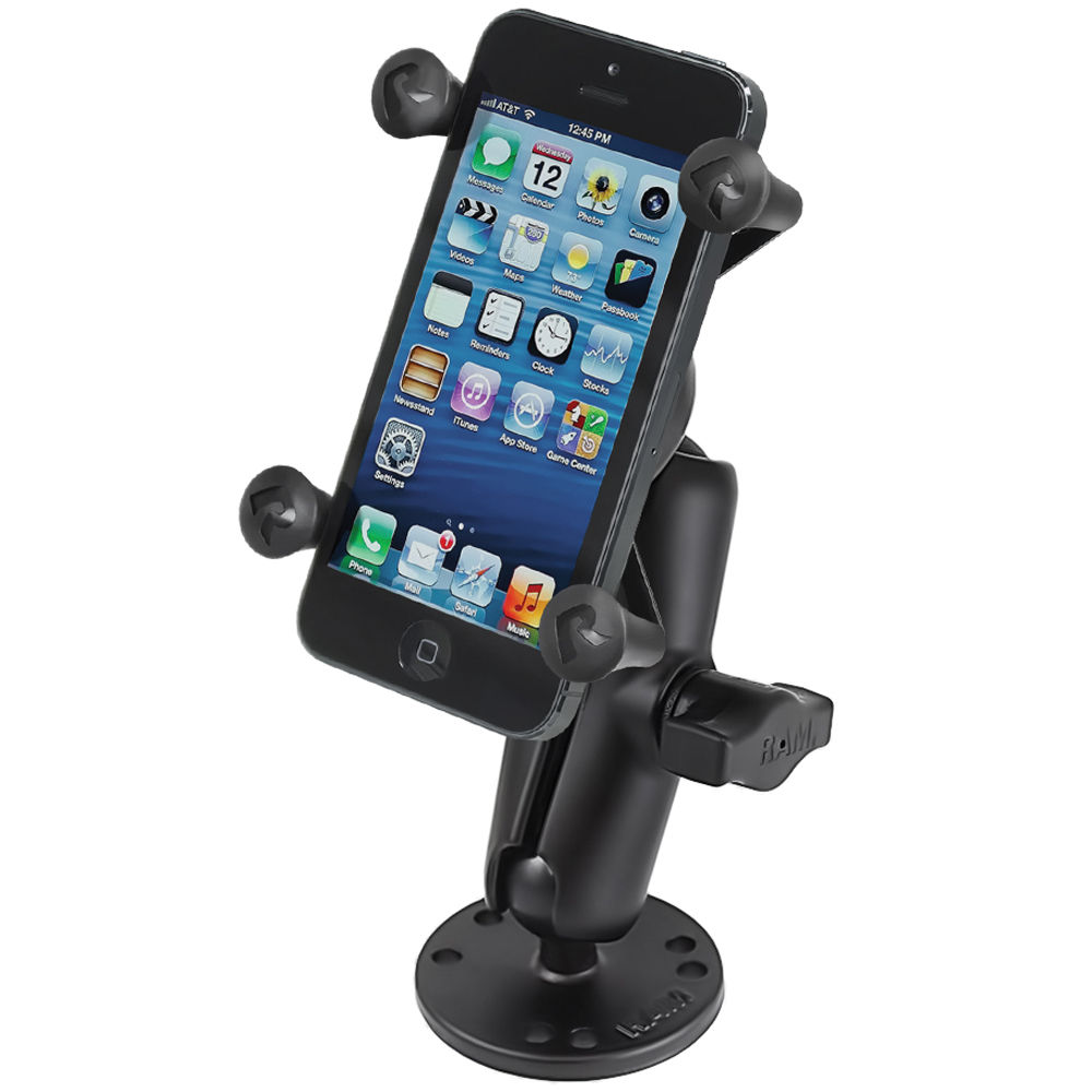Soporte RAM MOUNTS RAM-B-138-UN7 para Superficies Planas con Soporte X-Grip para Teléfonos Móviles -