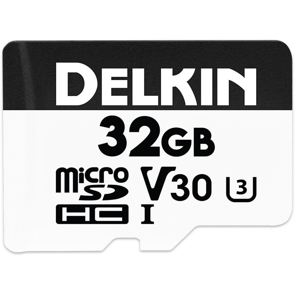 Tarjeta de Memoria Delkin Devices 32GB Hyperspeed UHS-I SDHC con Adaptador SD - Capacidad de Almacen