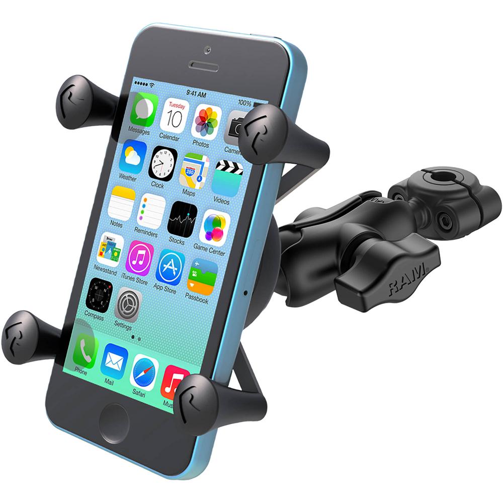 Soporte RAM MOUNTS Torque Mini para Manillares con Bola de 1"", Brazo Corto y X-Grip para Teléfonos S