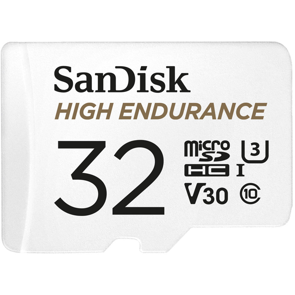 Tarjeta de Memoria SanDisk 32GB High Endurance UHS-I microSDHC con Adaptador SD - Velocidades de Lec