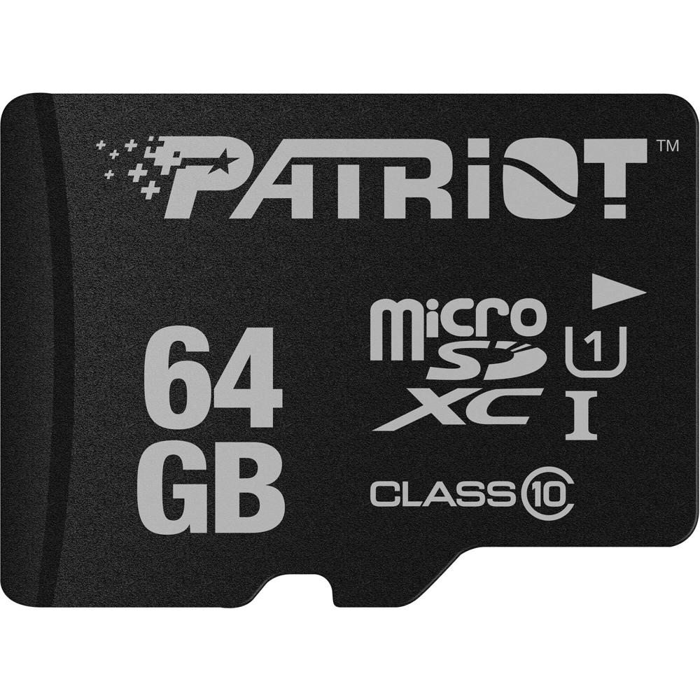 Tarjeta de Memoria Patriot 64GB LX Series UHS-I microSDXC - Capacidad de Almacenamiento 64GB, Veloci