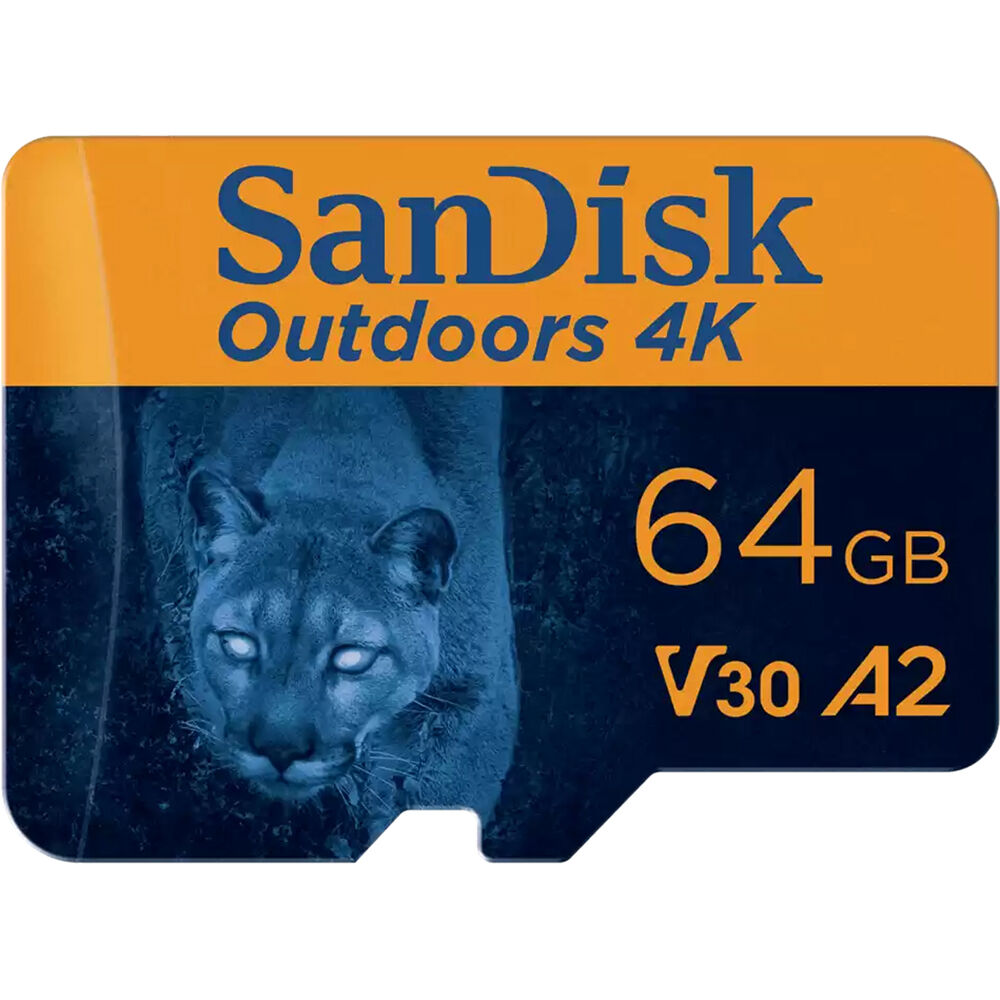 Tarjeta de Memoria SanDisk 64GB Outdoors 4K UHS-I microSDXC con Adaptador SD - Resistente al Agua, T