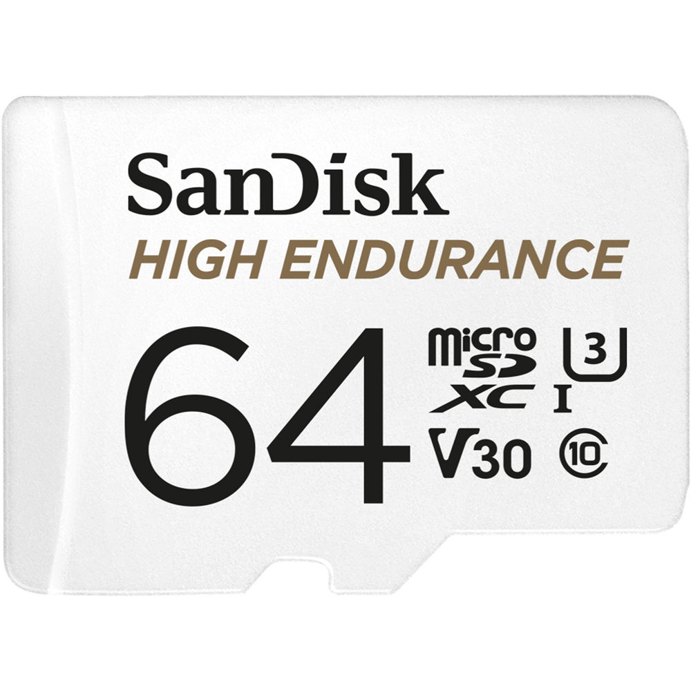 Tarjeta de Memoria SanDisk 64GB UHS-I microSDXC de Alta Resistencia con Adaptador SD - Velocidades d