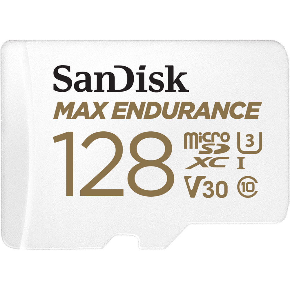 Tarjeta de Memoria SanDisk 128GB MAX ENDURANCE UHS-I microSDXC con Adaptador SD - Velocidades de Lec