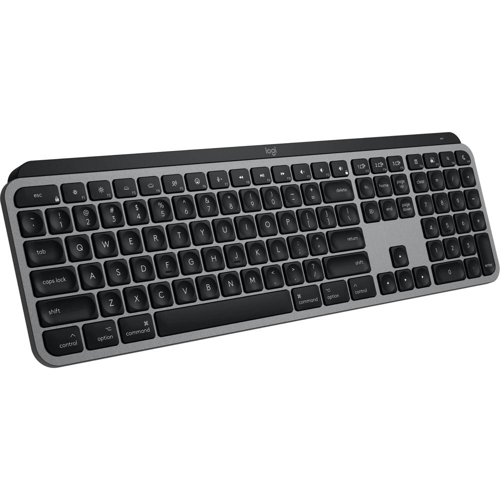 Teclado Inalámbrico Logitech MX Keys S para Mac (Gris Espacial) - Conectividad Bluetooth, Iluminació