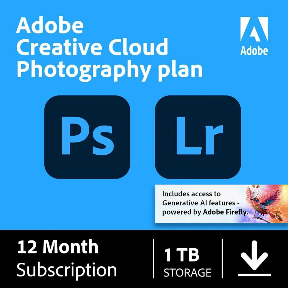 Plan de Fotografía de Adobe Creative Cloud con Almacenamiento en la Nube de 1TB (Suscripción de 12 M