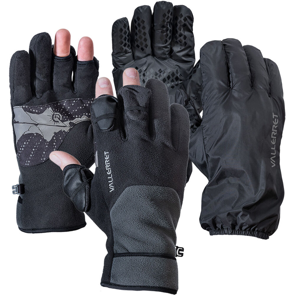 Guantes de Forro Polar Vallerret Milford con Cubiertas para Lluvia (Extra Pequeño) - Polartec, Dedos