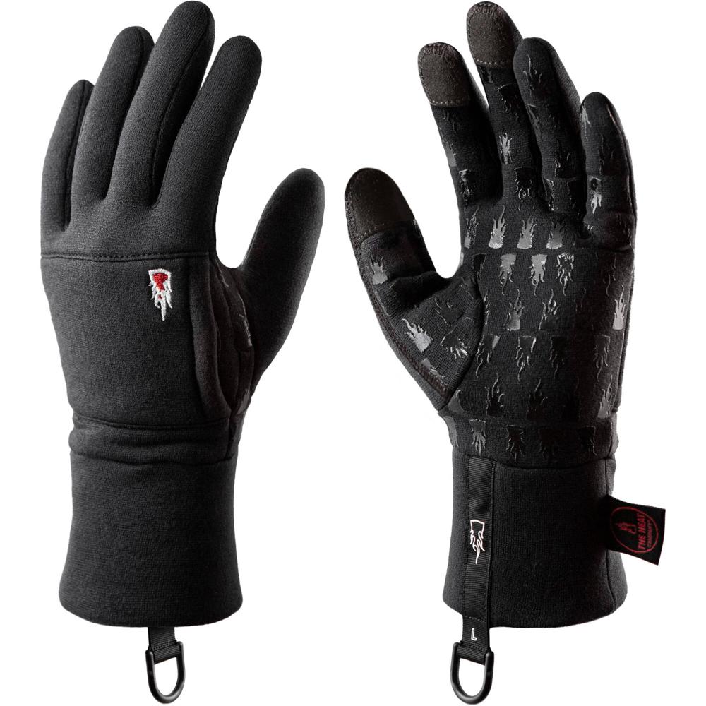 Guantes Forro Polartec Merino de The Heat Company (Tamaño 8-9) - El Forro Más Cálido, Transpirable y