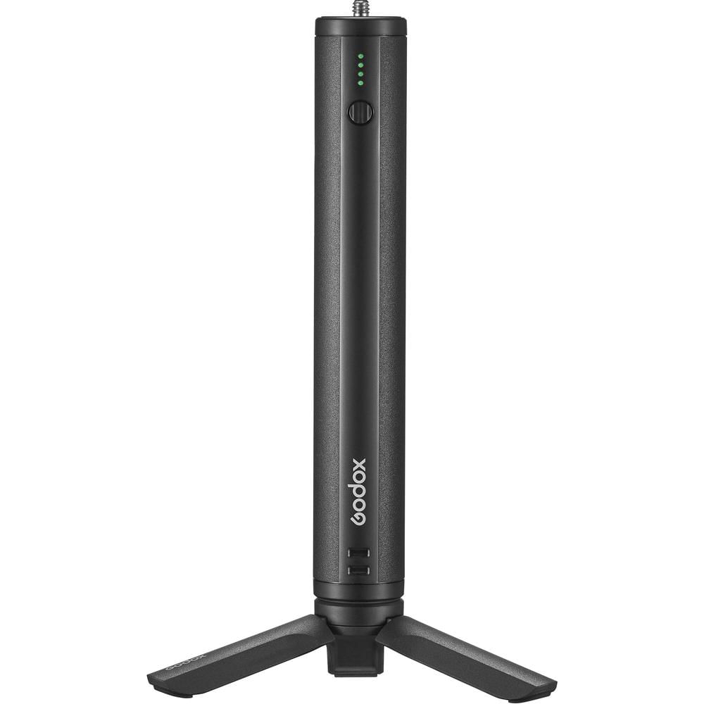 Godox BPC-01 Empuñadura de Carga de 10,000mAh con Mini Trípode - Carga Simultánea de Dos Dispositivo