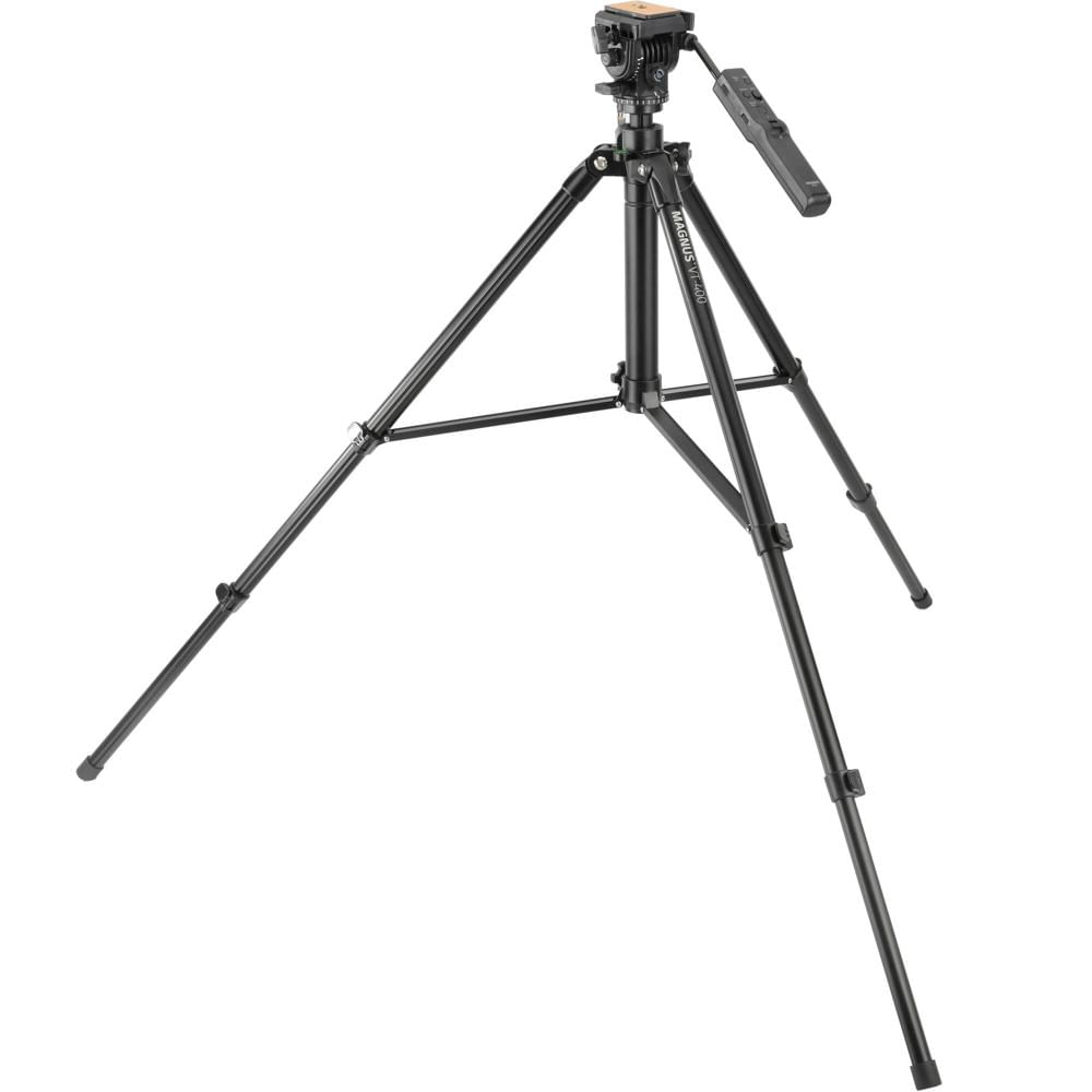 Kit de Trípode Magnus VT-400 con Control Remoto de Video y Manija de Pan/Tilt, Soporta 15 lb, Altura