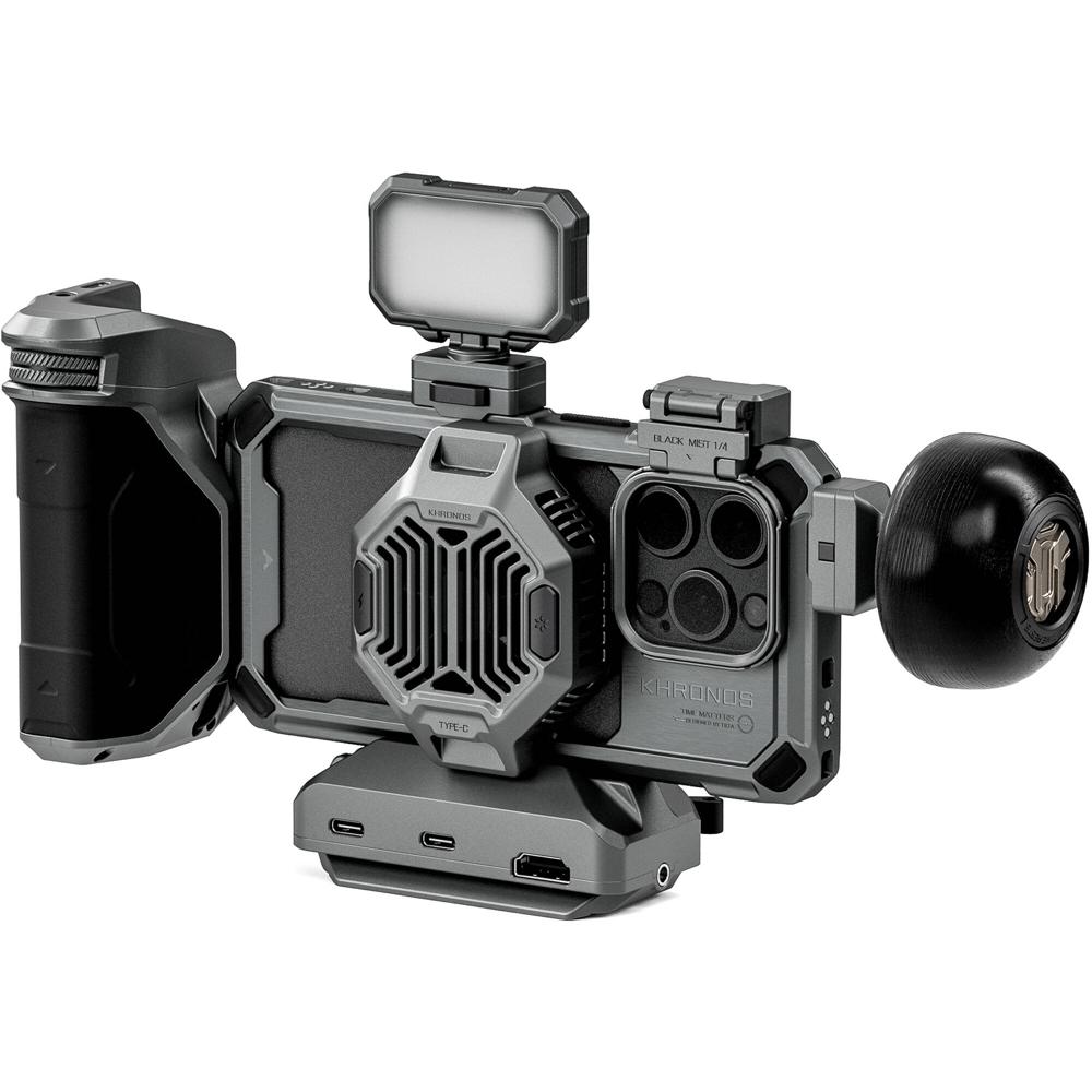 Kit Ultimate Tilta Khronos para iPhone 15 Pro (Gris Espacial) - Incluye Funda, Sistema de Refrigerac