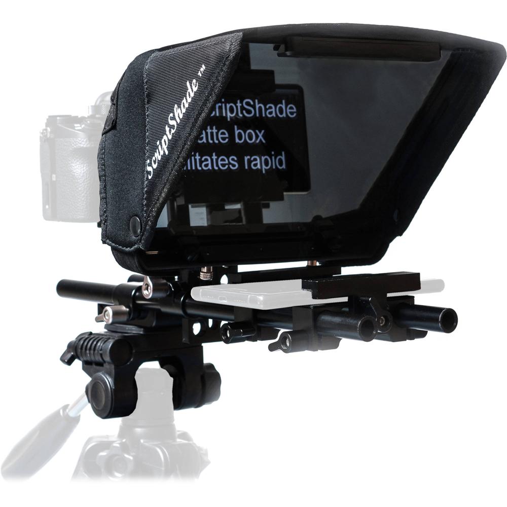 Kit de Teleprompter Genustech ScriptShade para Usuarios con Varillas de 15mm y Montura de Cámara - I