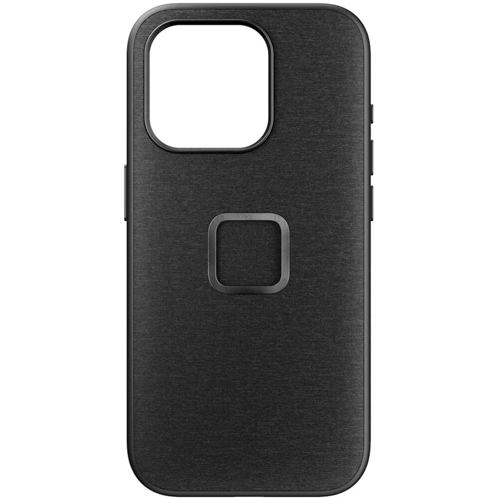 Funda Peak Design Everyday Case V2 para iPhone 15 Pro Max (Carbón) - Diseño de Botón de Acción, Cone