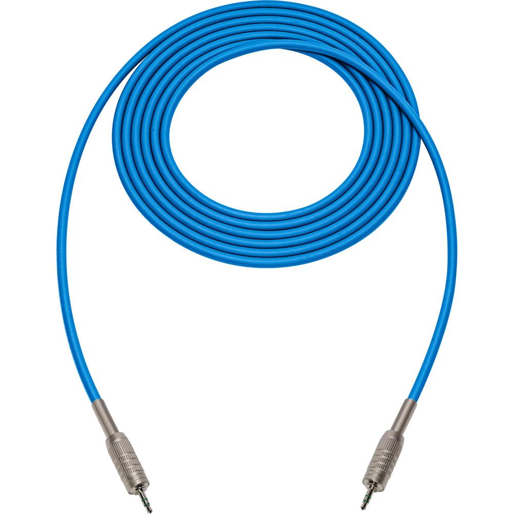 Sescom 3.5mm TRS Male to Male 4-Conductor Audio Cable (6', Blue)