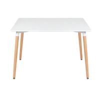Mesa Práctica de Comedor Alanis 2 Rectangular color Blanco TU MESITA