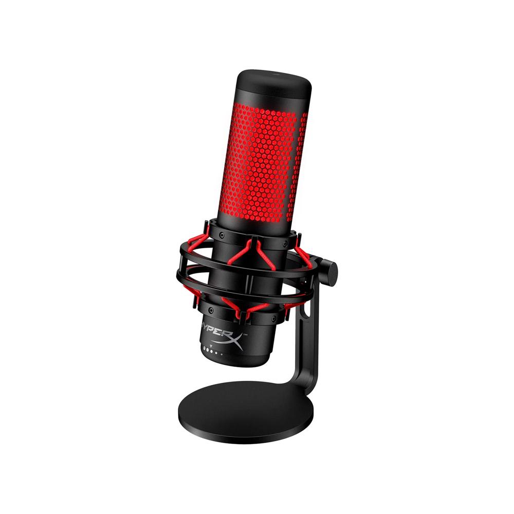 Microfono Gamer HyperX Alambrico Quadcast 2 USB Iluminacion Negro