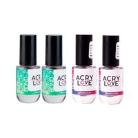 Pack 1 Y 2 Adherente Y Deshidratador Acry Love 14ml 2Uni